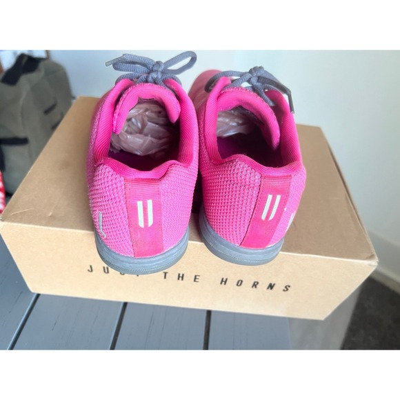 Nobull women's pink with‎ gray trainers 8 - Picture 8 of 10